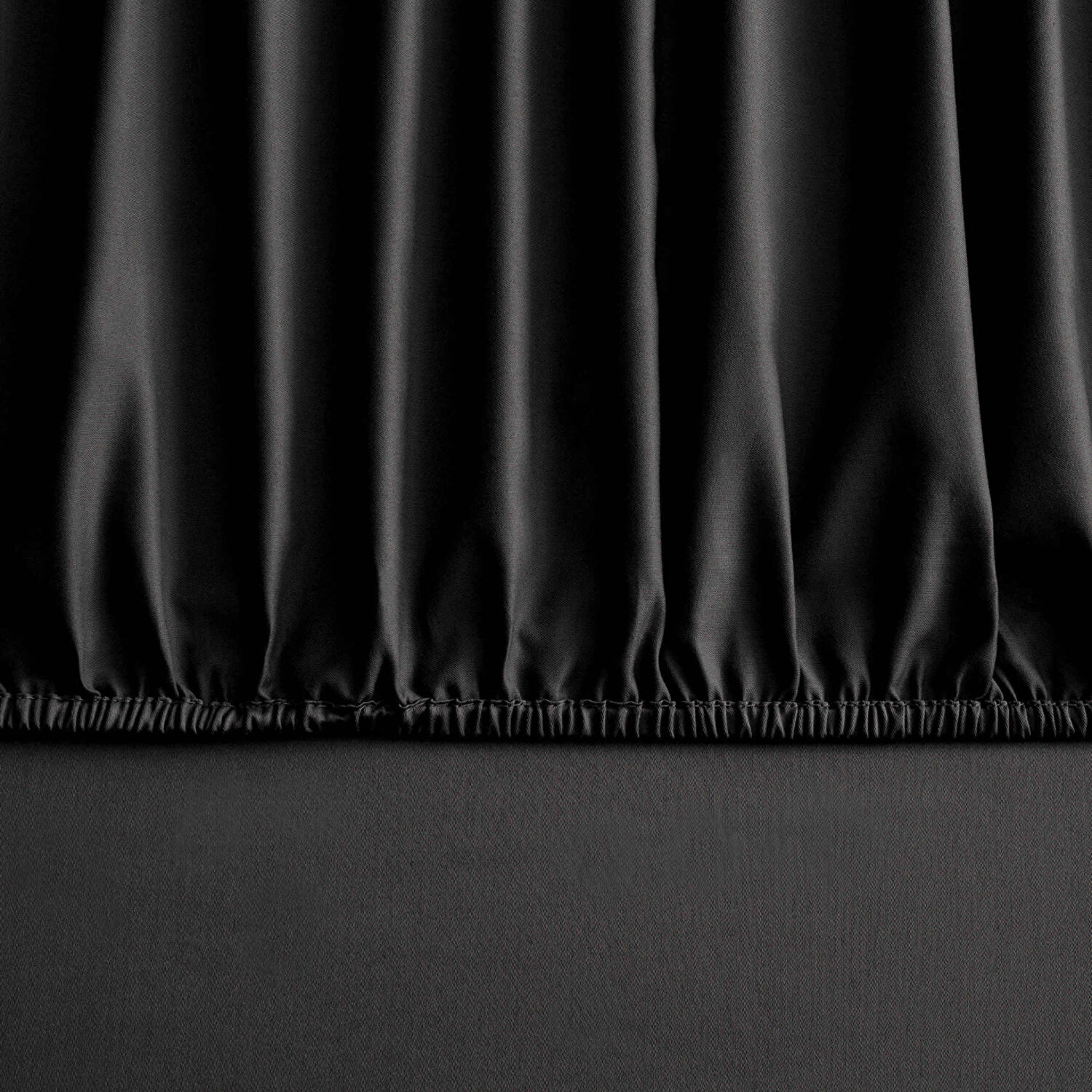 Linens Mix&Match Pamuk Saten Çift Kişilik Lastikli Çarşaf Siyah