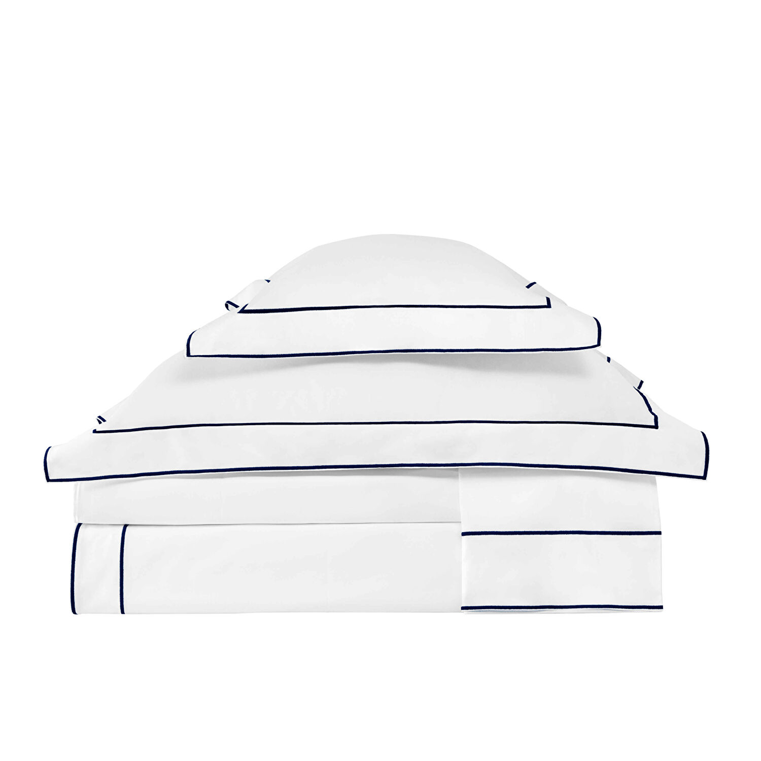 Valeron Duo Saten Çift Kişilik Nevresim Takımı Lacivert