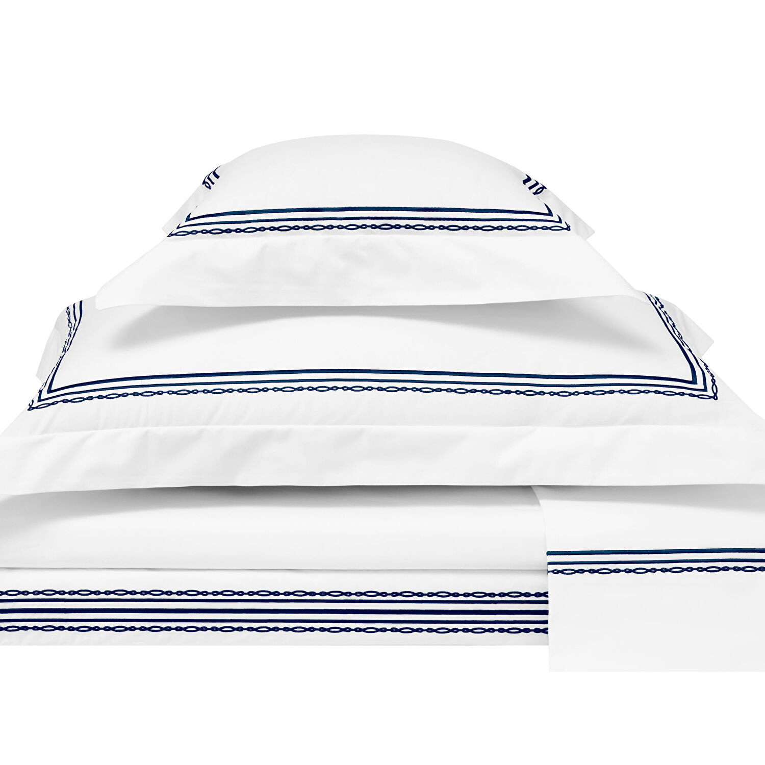 Valeron Atlas Percale Süper King Nevresim Takımı Lacivert