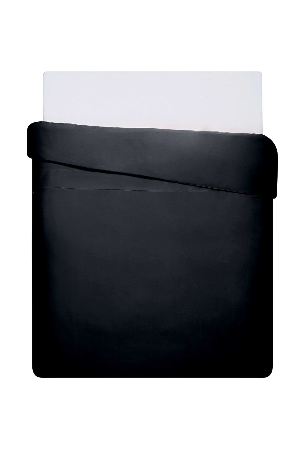 Linens Mix&Match Pamuk Tek Kişilik Saten Nevresim Kılıfı Siyah