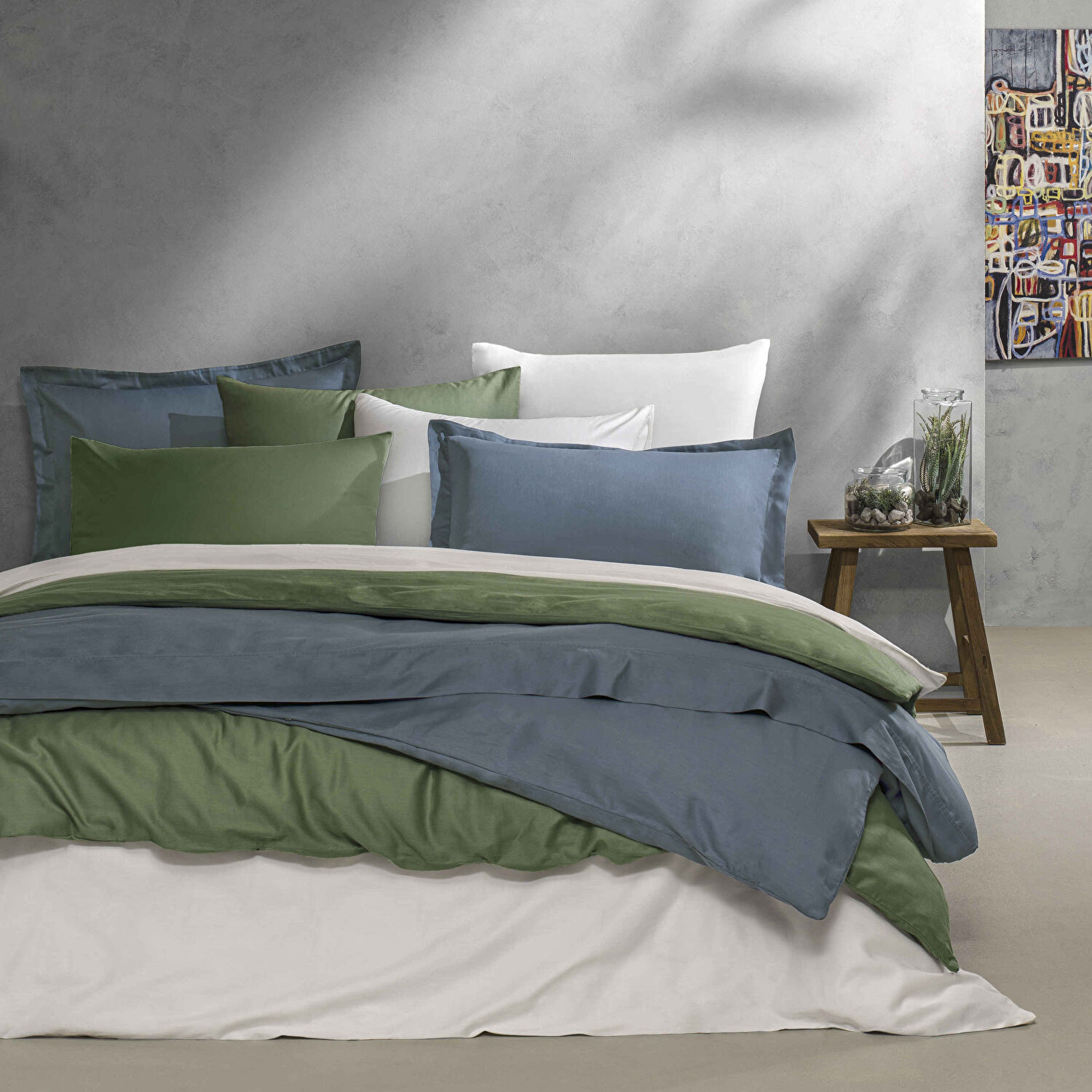 Linens Mix&Match Pamuk Tek Kişilik Saten Nevresim Kılıfı Ekru