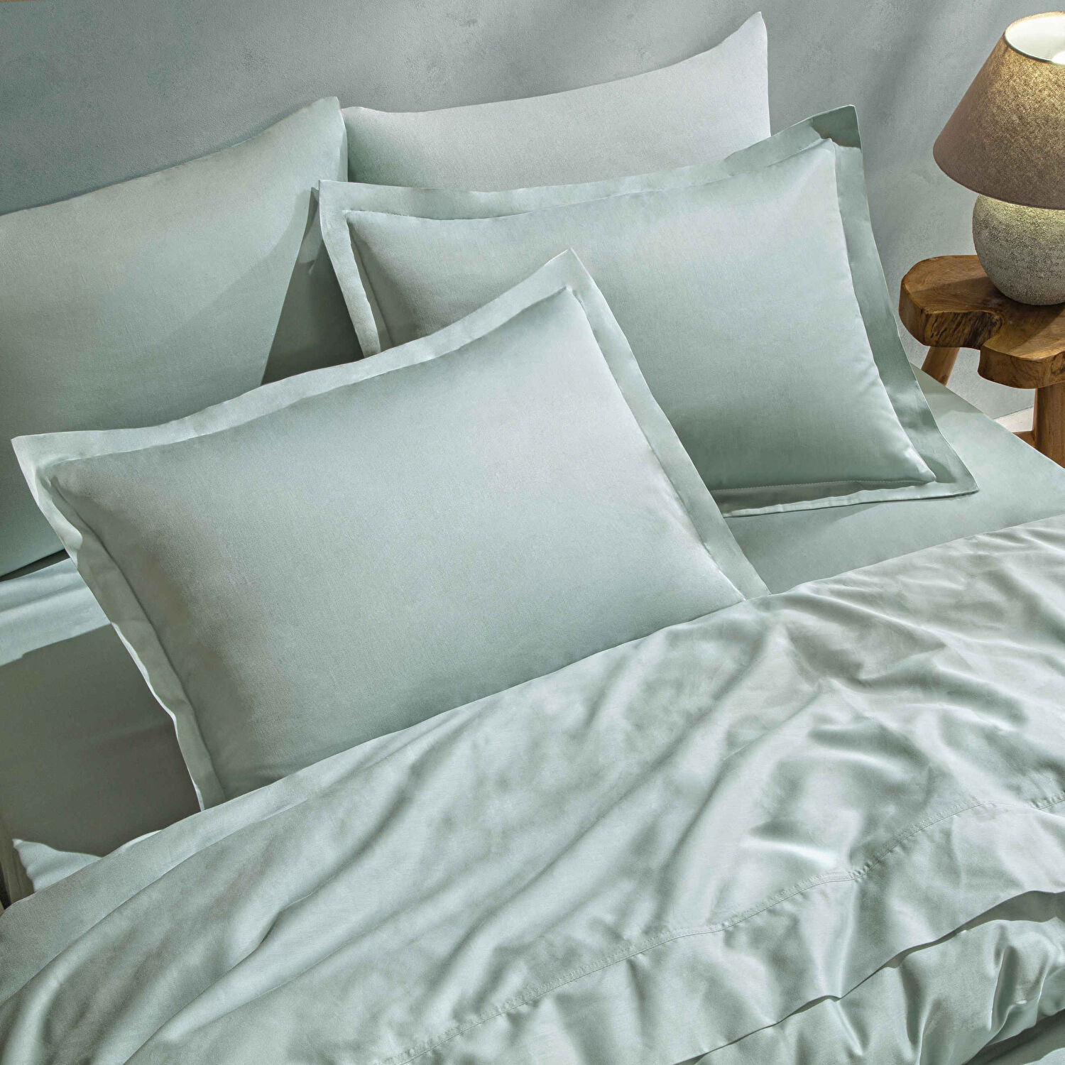 Linens Mix&Match Pamuk Tek Kişilik Saten Nevresim Kılıfı Yeşil