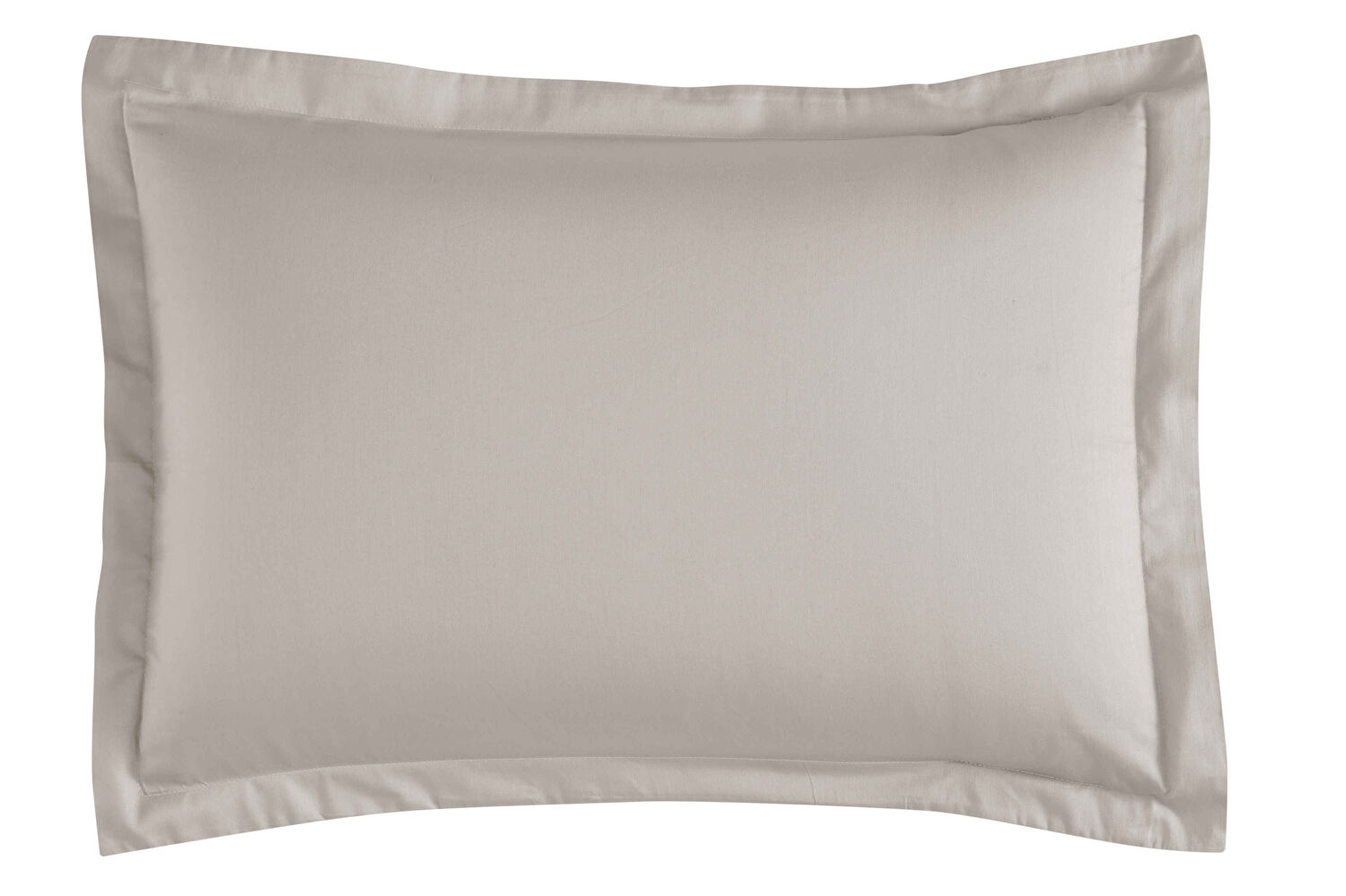 Linens Mix&Match Pamuk Saten 2'li Volanlı Yastık Kılıfı Seti Taş