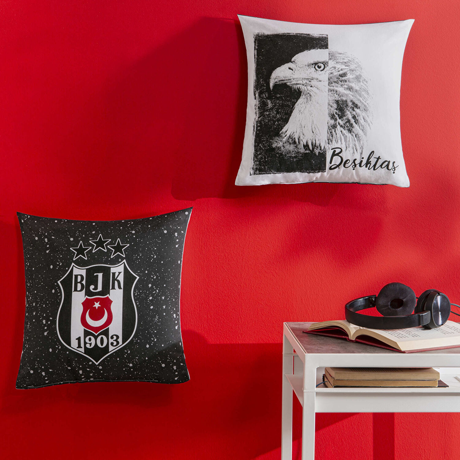 Lisanslı Beşiktaş Kartal Pamuk Kırlent