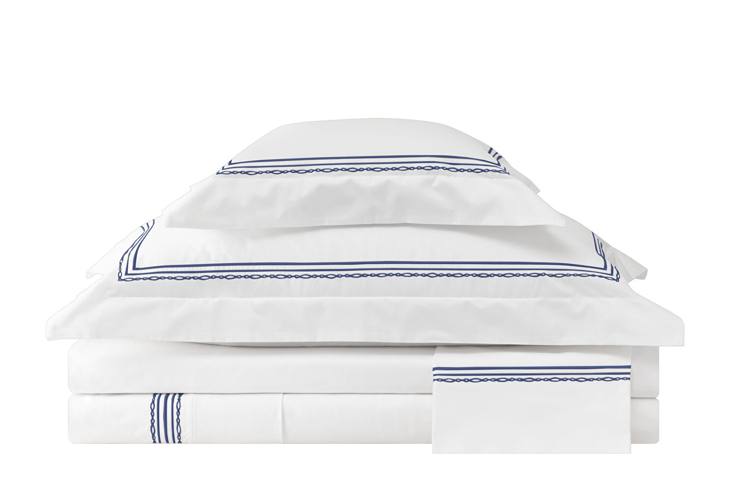 Valeron Atlas Percale King Nevresim Takımı Lacivert