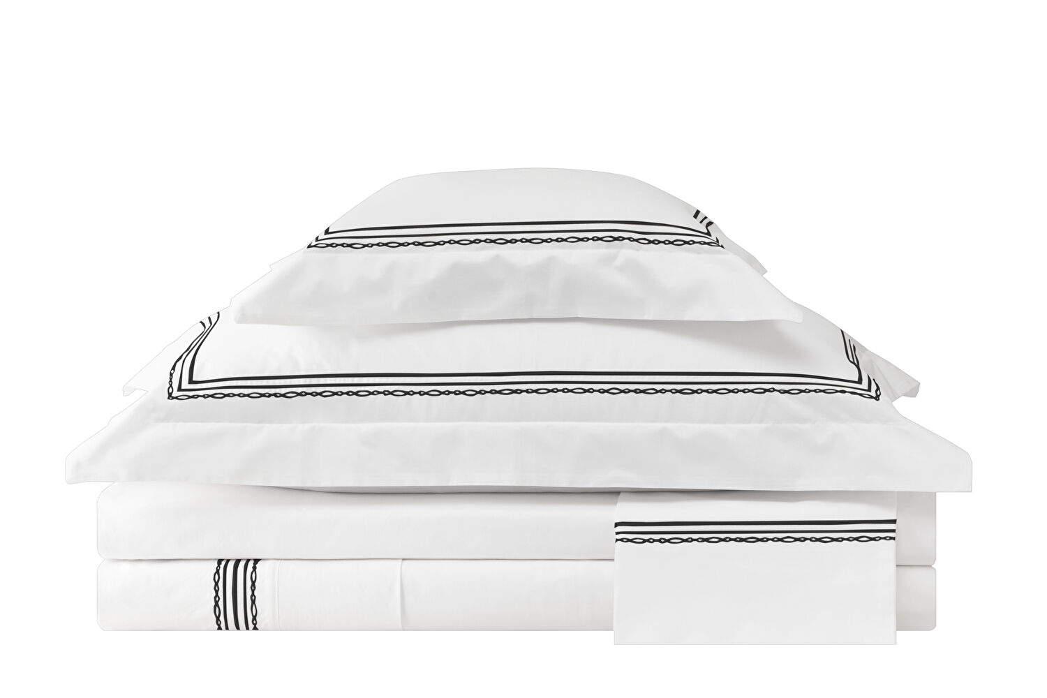 Valeron Atlas Percale King Nevresim Takımı Siyah