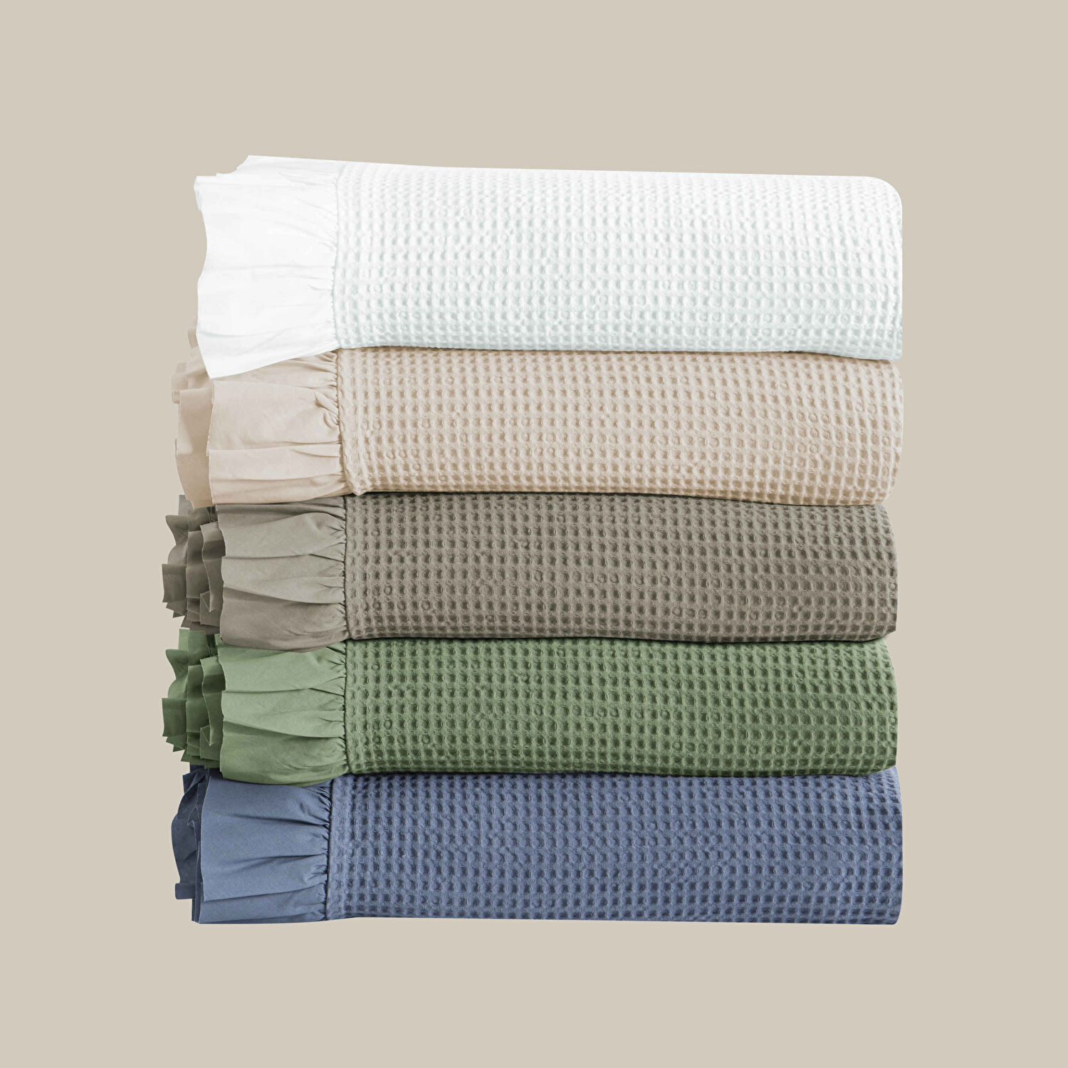 Linens Bsp Çift Kişilik Yatak Örtüsü Seti Beyaz