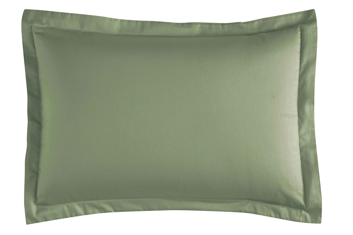 Linens Mix&Match Pamuk Saten 2'li Volanlı Yastık Kılıfı Seti Koyu Yeşil