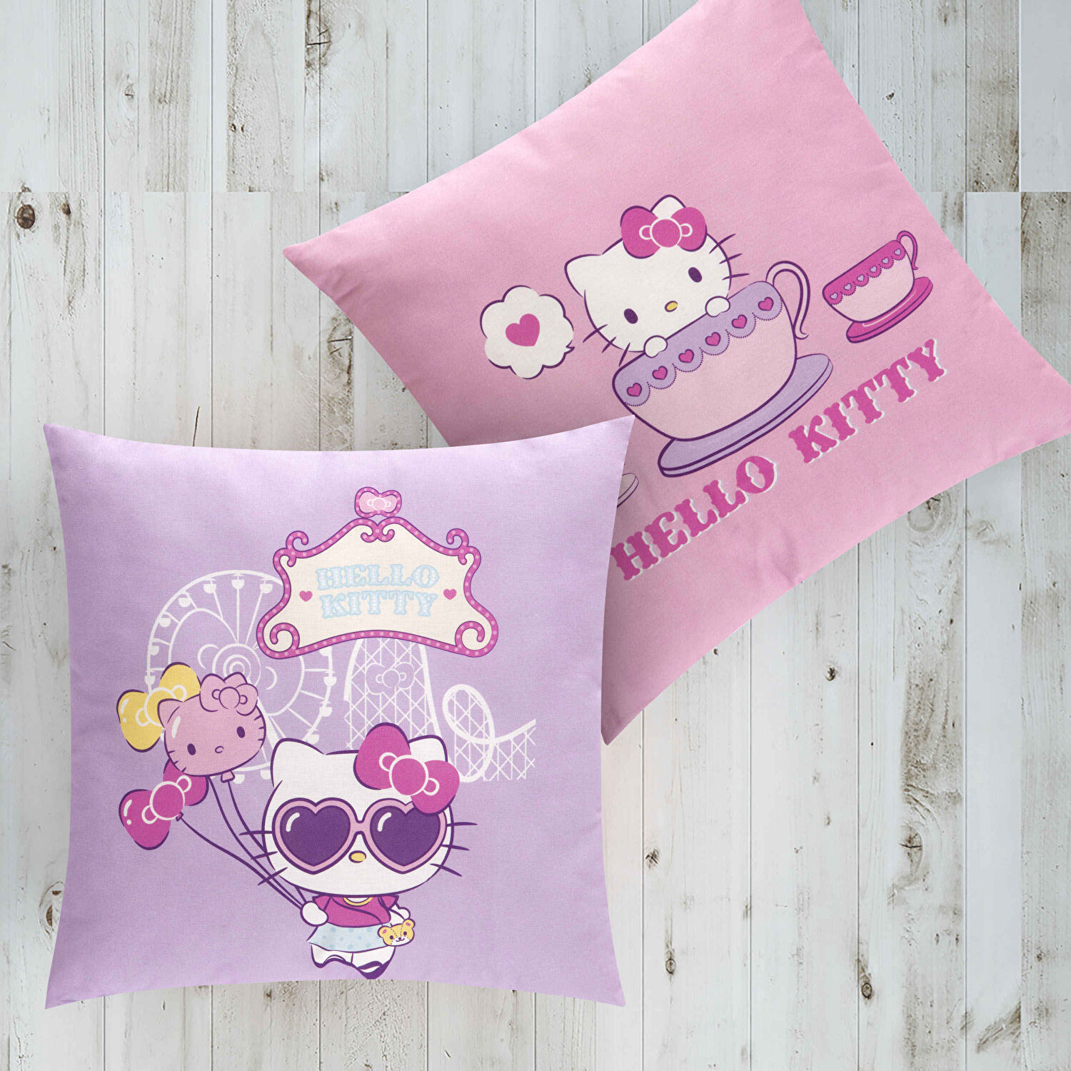 Lisanslı Hello Kitty Funny Pamuk 40x40 cm Kırlent
