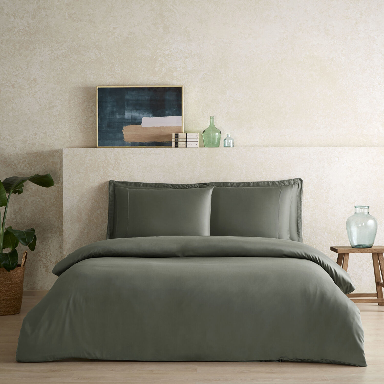 Linens X TENCEL™ Lyocell Tek Kişilik Nevresim Kılıfı Yeşil