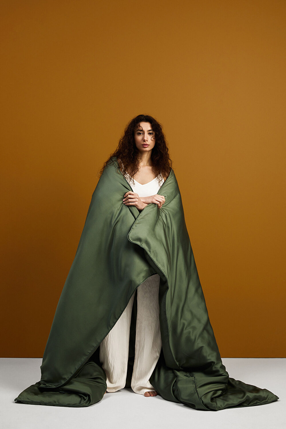 Linens X TENCEL™ Lyocell Çift Kişilik Nevresim Kılıfı Yeşil