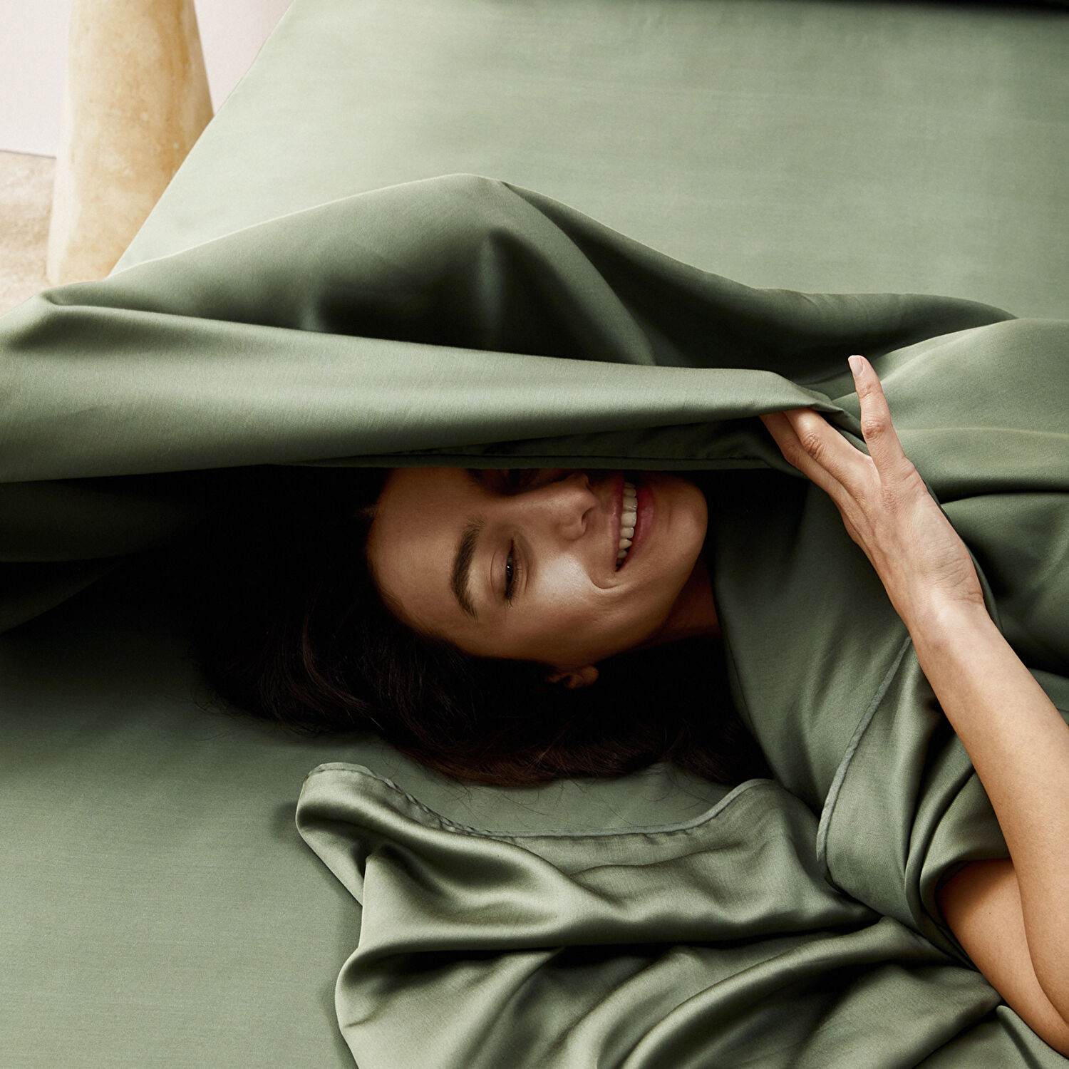 Linens X TENCEL™ Lyocell Tek Kişilik Nevresim Kılıfı Yeşil