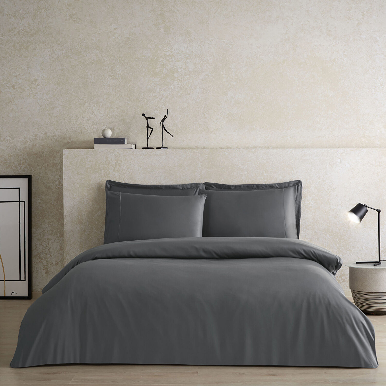 Linens X TENCEL™ Lyocell King Nevresim Kılıfı Antrasit