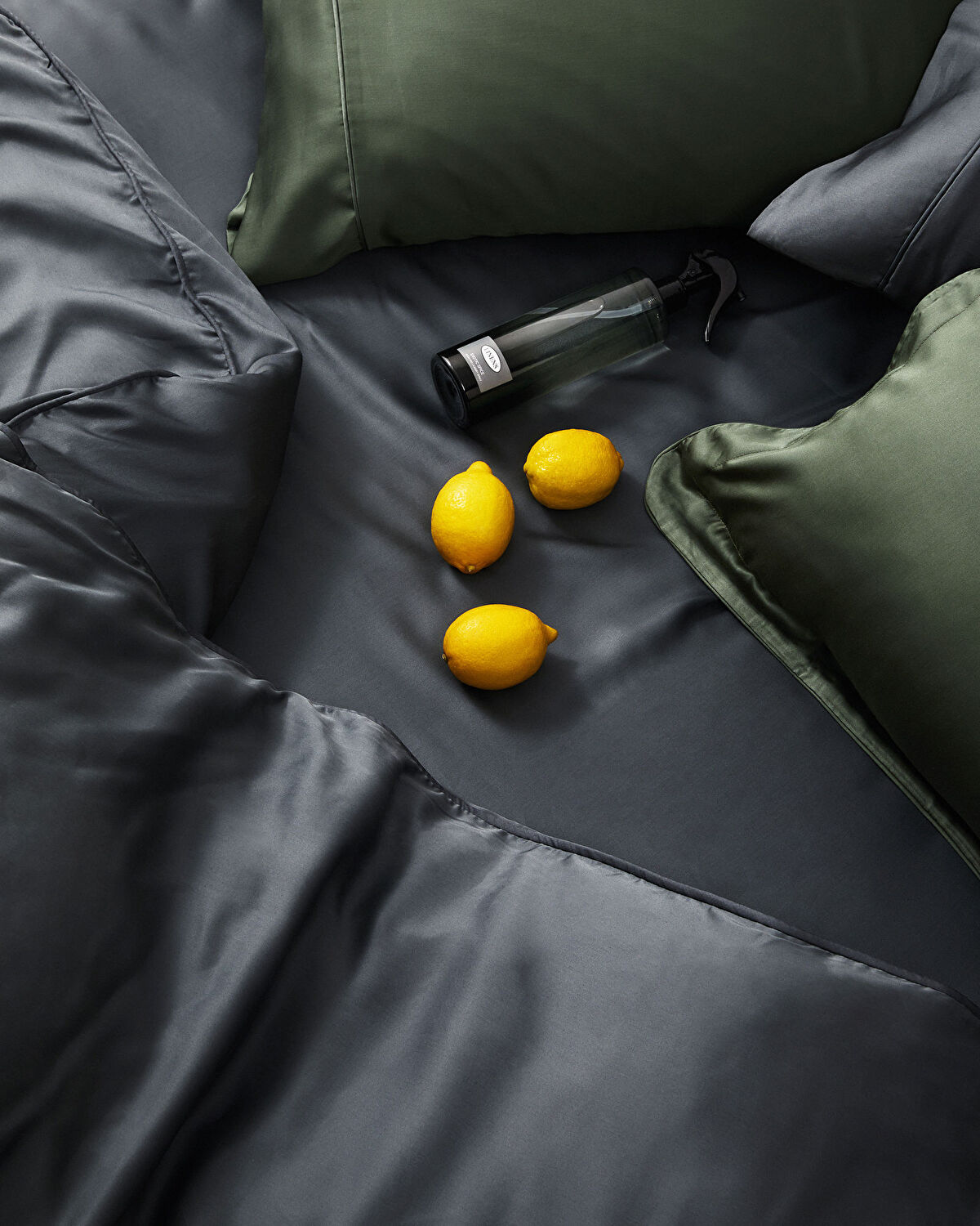 Linens Tencel King Nevresim Antrasit