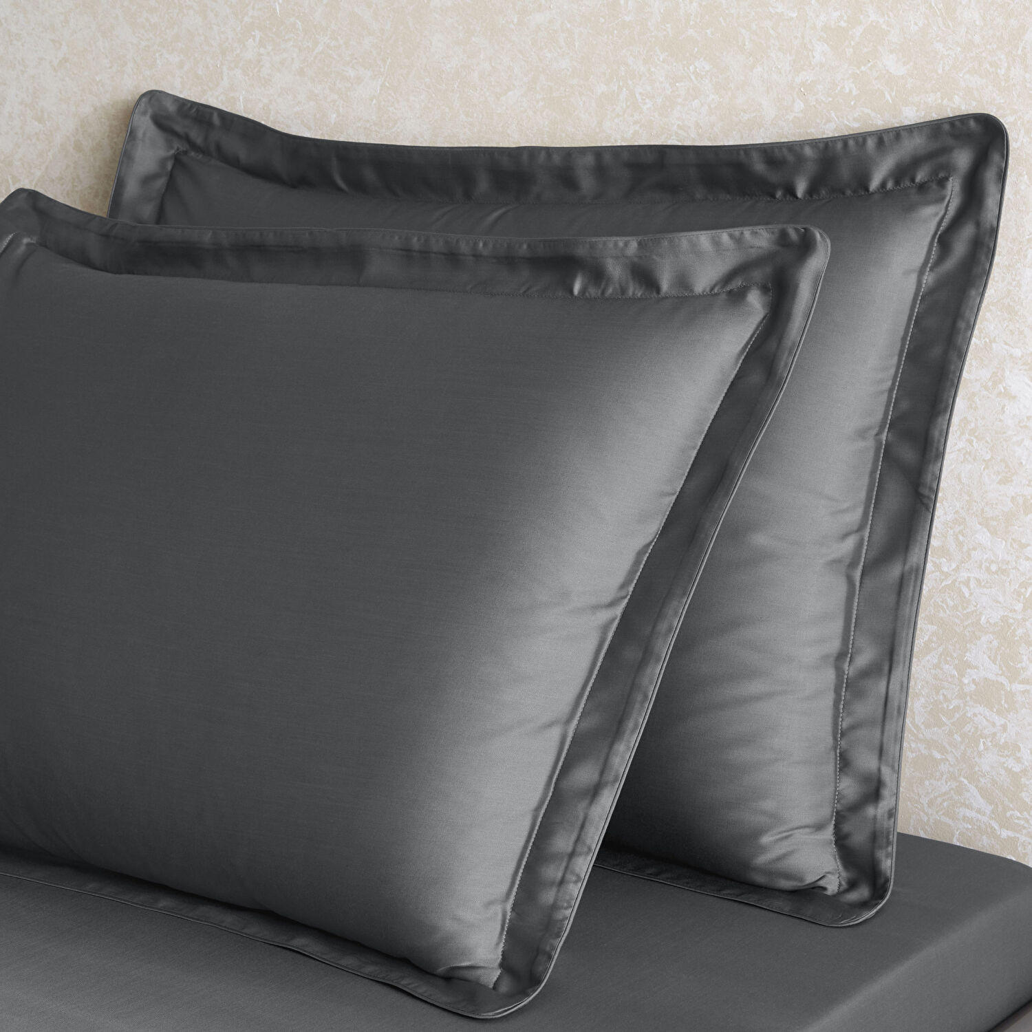 Linens X TENCEL™ Lyocell 2'li Standart Yastık Kılıfı Seti Antrasit