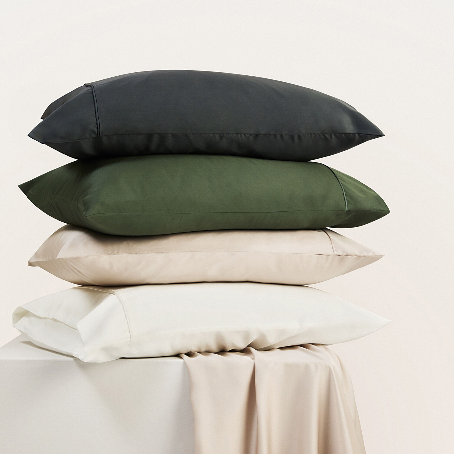 Linens X TENCEL™ Lyocell 2'li Standart Yastık Kılıfı Seti Antrasit