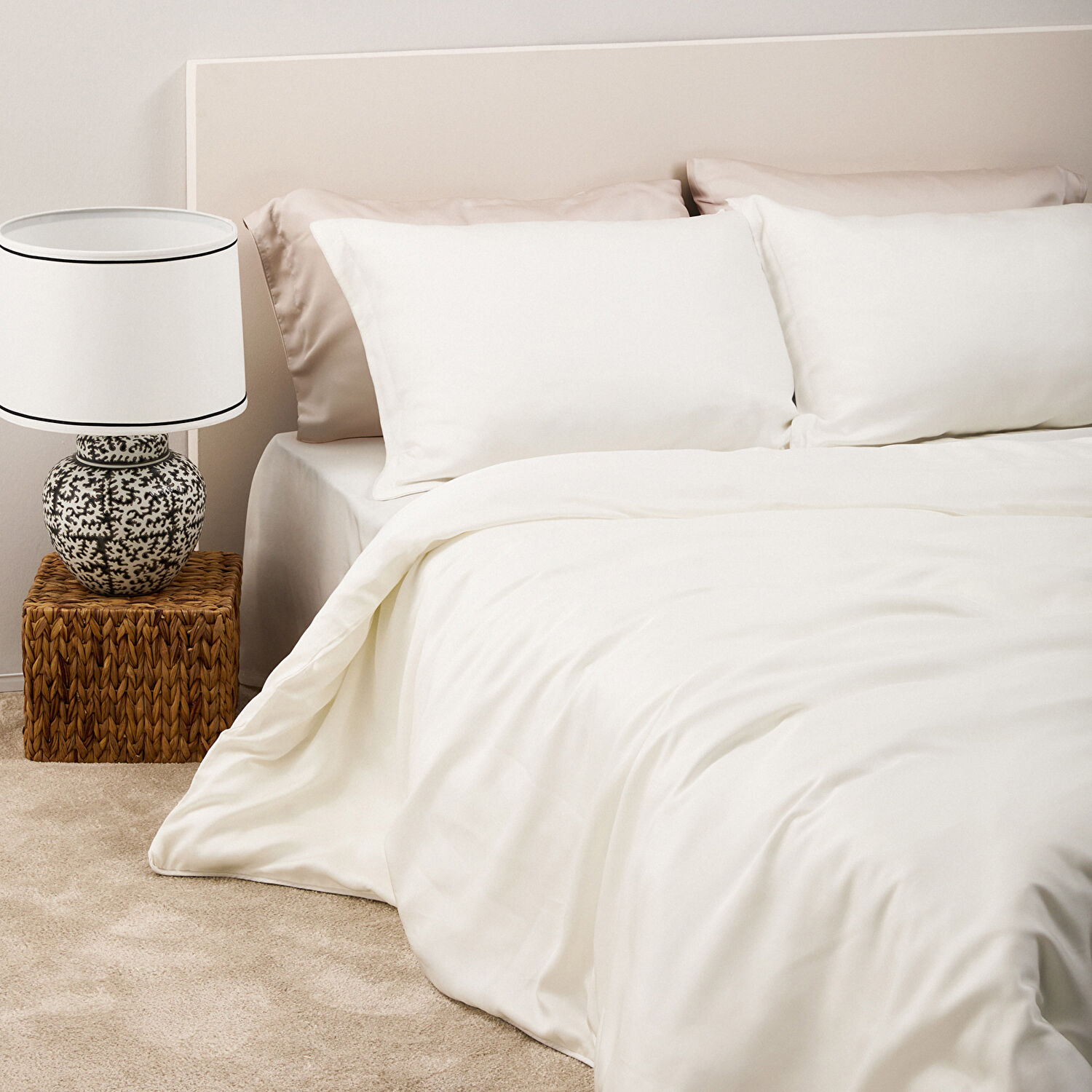 Linens X TENCEL™ Lyocell King Nevresim Kılıfı Beyaz