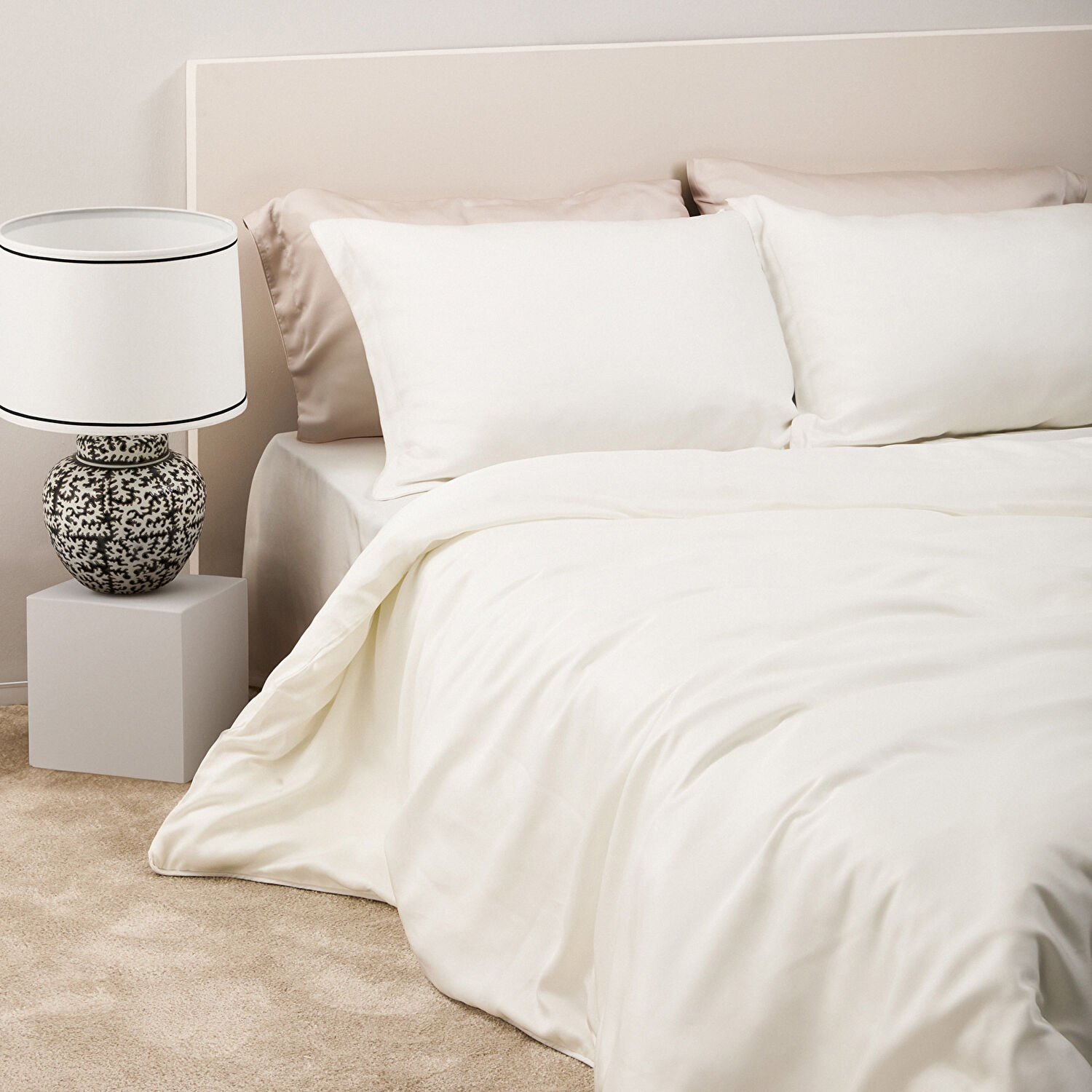 Linens X TENCEL™ Lyocell King Nevresim Kılıfı Beyaz