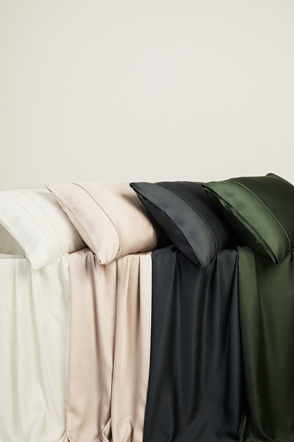 Linens X TENCEL™ Lyocell 2'li Volanlı Yastık Kılıfı Seti Beyaz