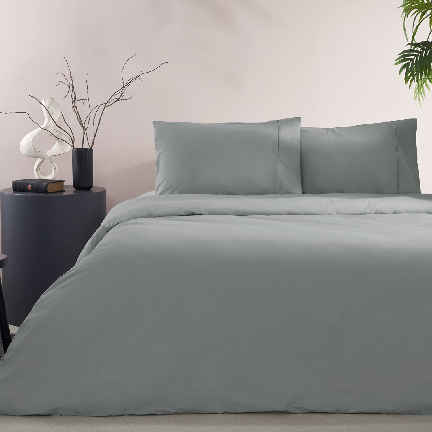 Taç Basic Ranforce Çift Kişilik Nevresim Takımı Antarsit