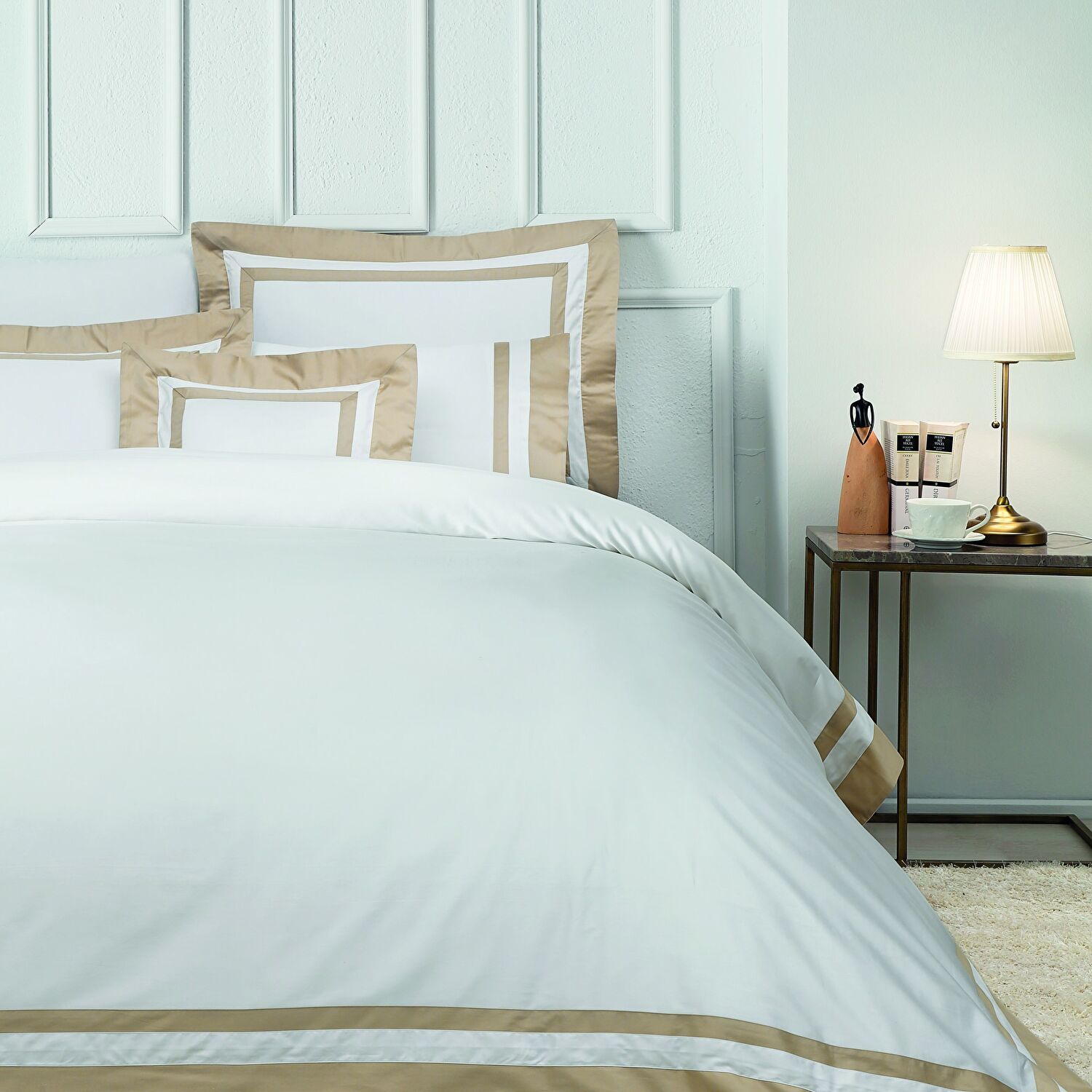 Valeron Nouveau Saten Çift Kişilik Nevresim Takımı Devetüyü