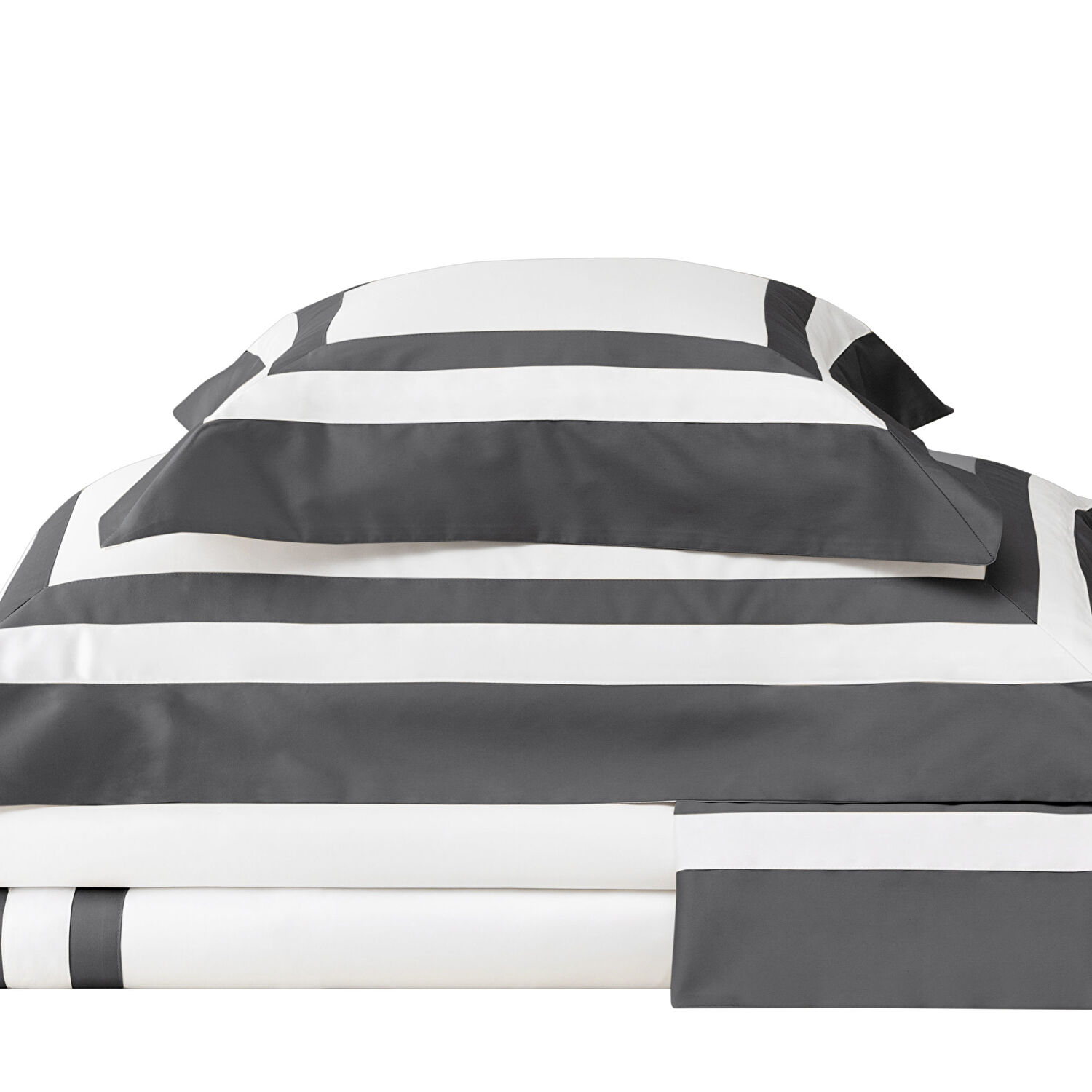 Valeron Nouveau Saten Çift Kişilik Nevresim Takımı Antrasit