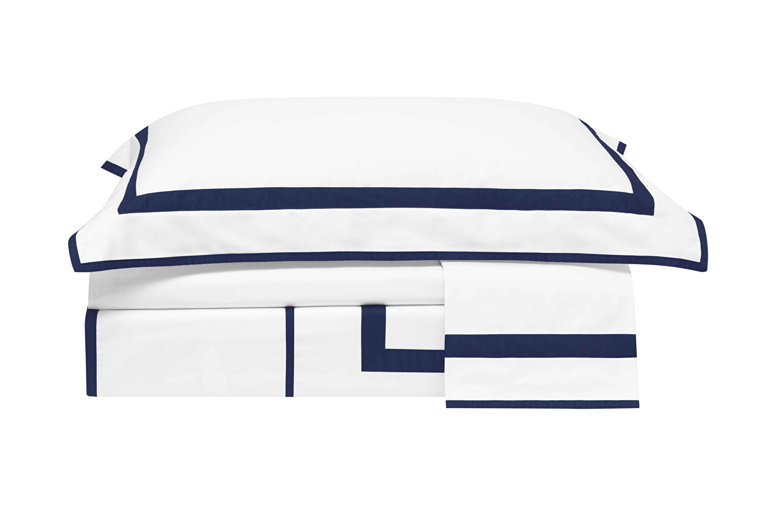 Valeron La Reve Saten Çift Kişilik Nevresim Takımı Lacivert