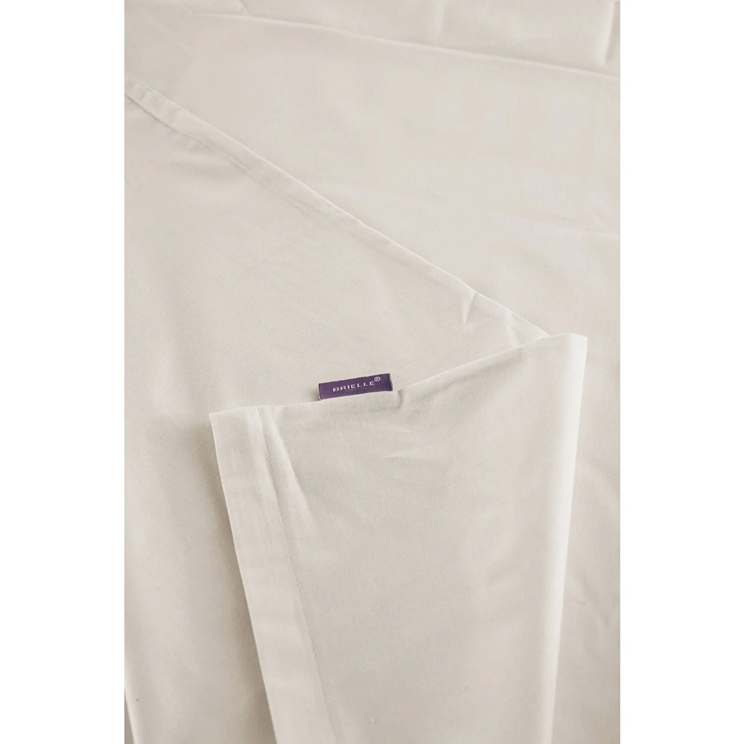 Brielle Tek Kişilik Ranforce Nevresim Seti Ekru