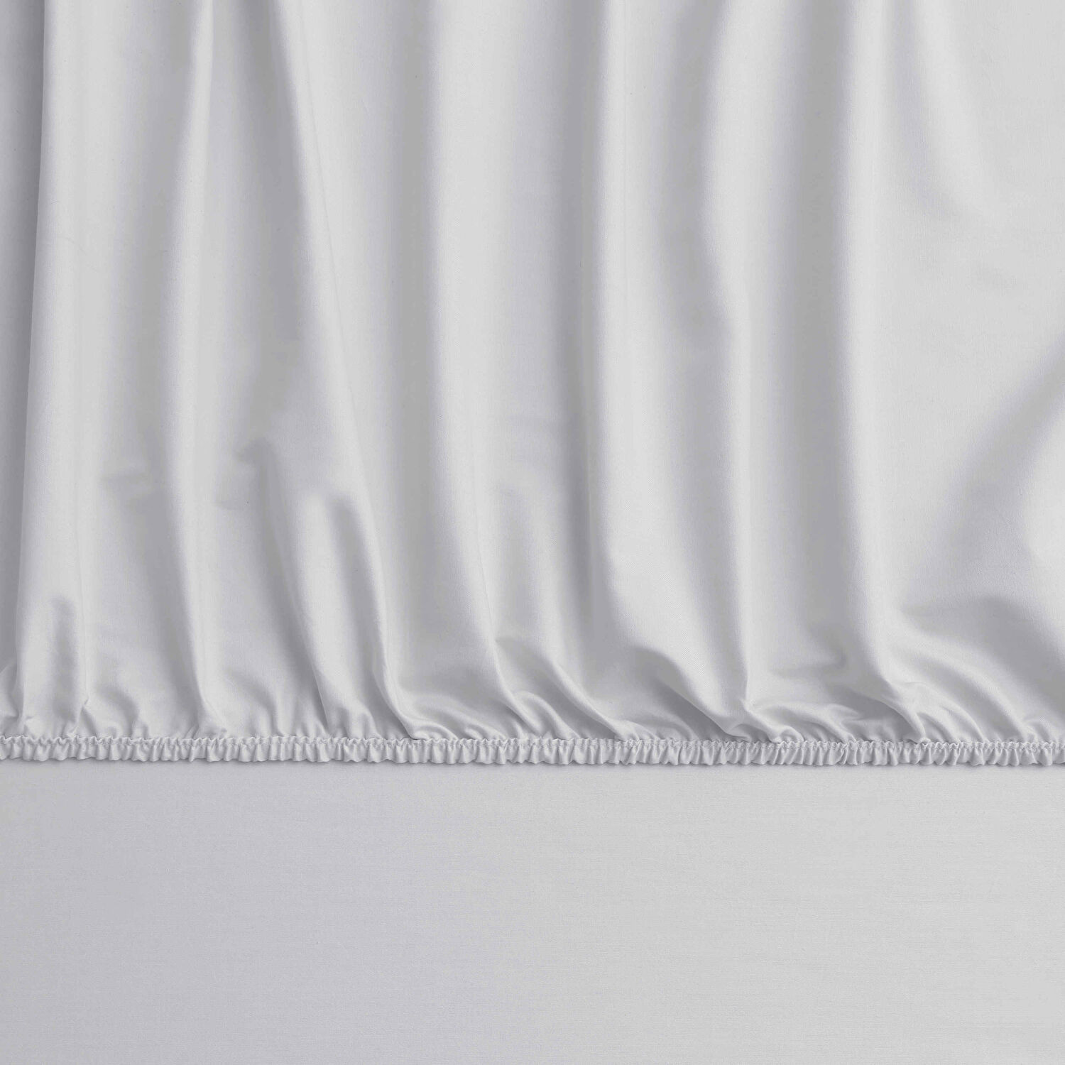 Linens Mix&Match Pamuk Saten Queen Size Lastikli Çarşaf Gri