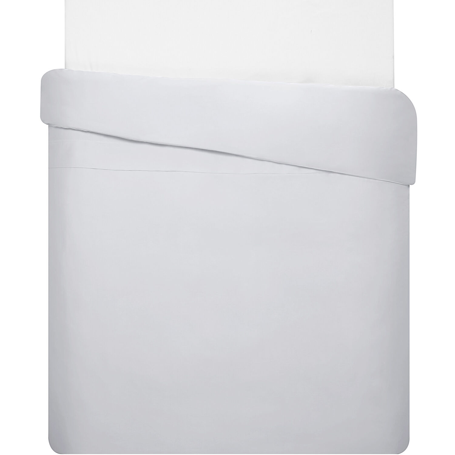 Linens Mix&Match Pamuk Saten Çift Kişilik Saten Nevresim Kılıfı Gri