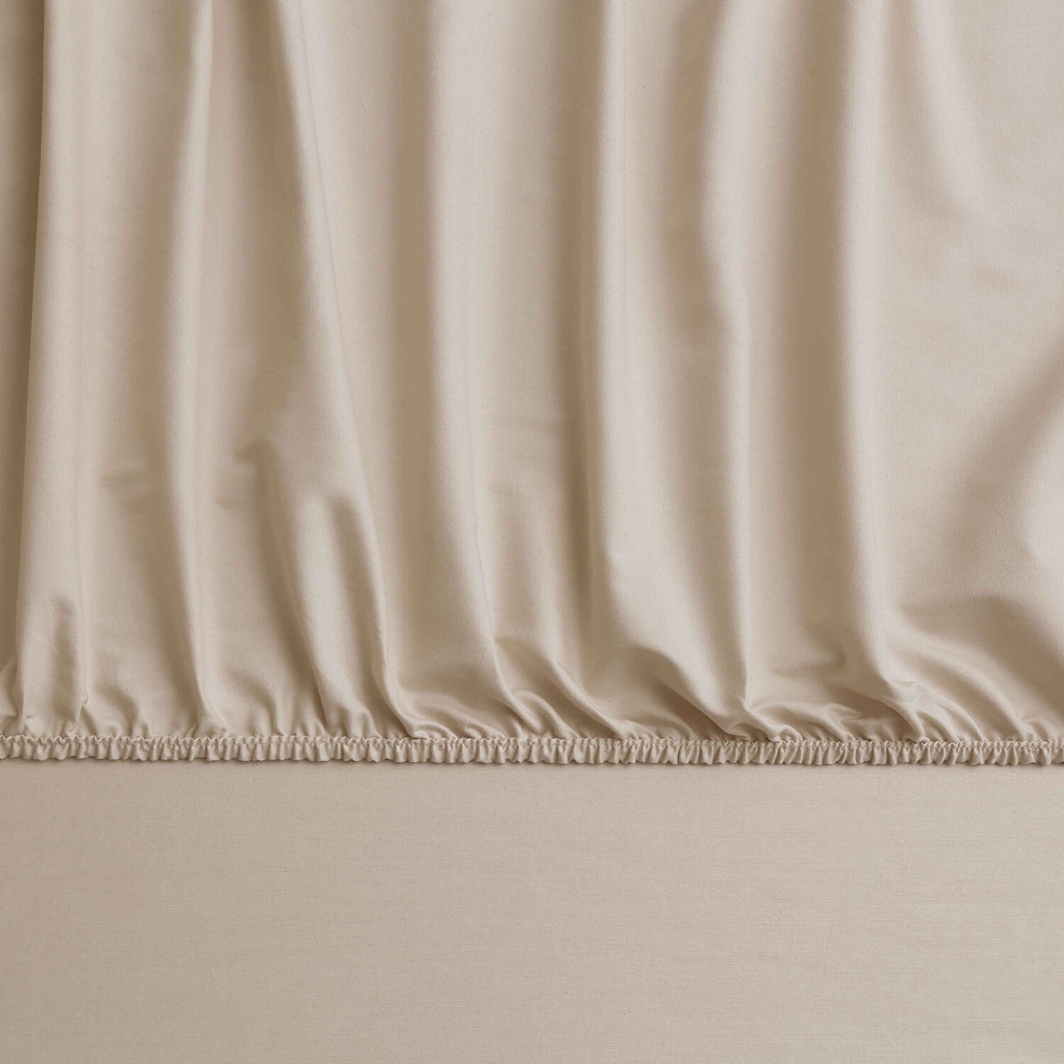 Linens Mix&Match Pamuk Saten Tek Kişilik Lastikli Çarşaf Camel