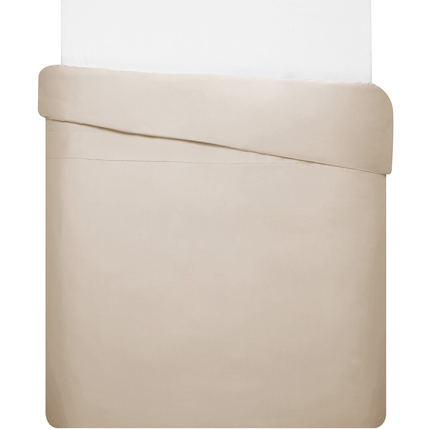 Linens Mix&Match Pamuk Çift Kişilik Saten Nevresim Kılıfı Camel