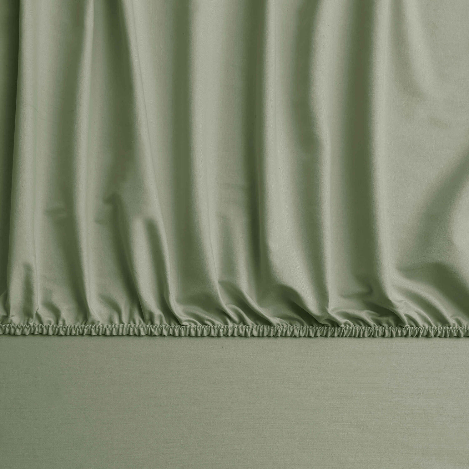 Linens Mix&Match Pamuk Saten Çift Kişilik Çarşaf Koyu Yeşil