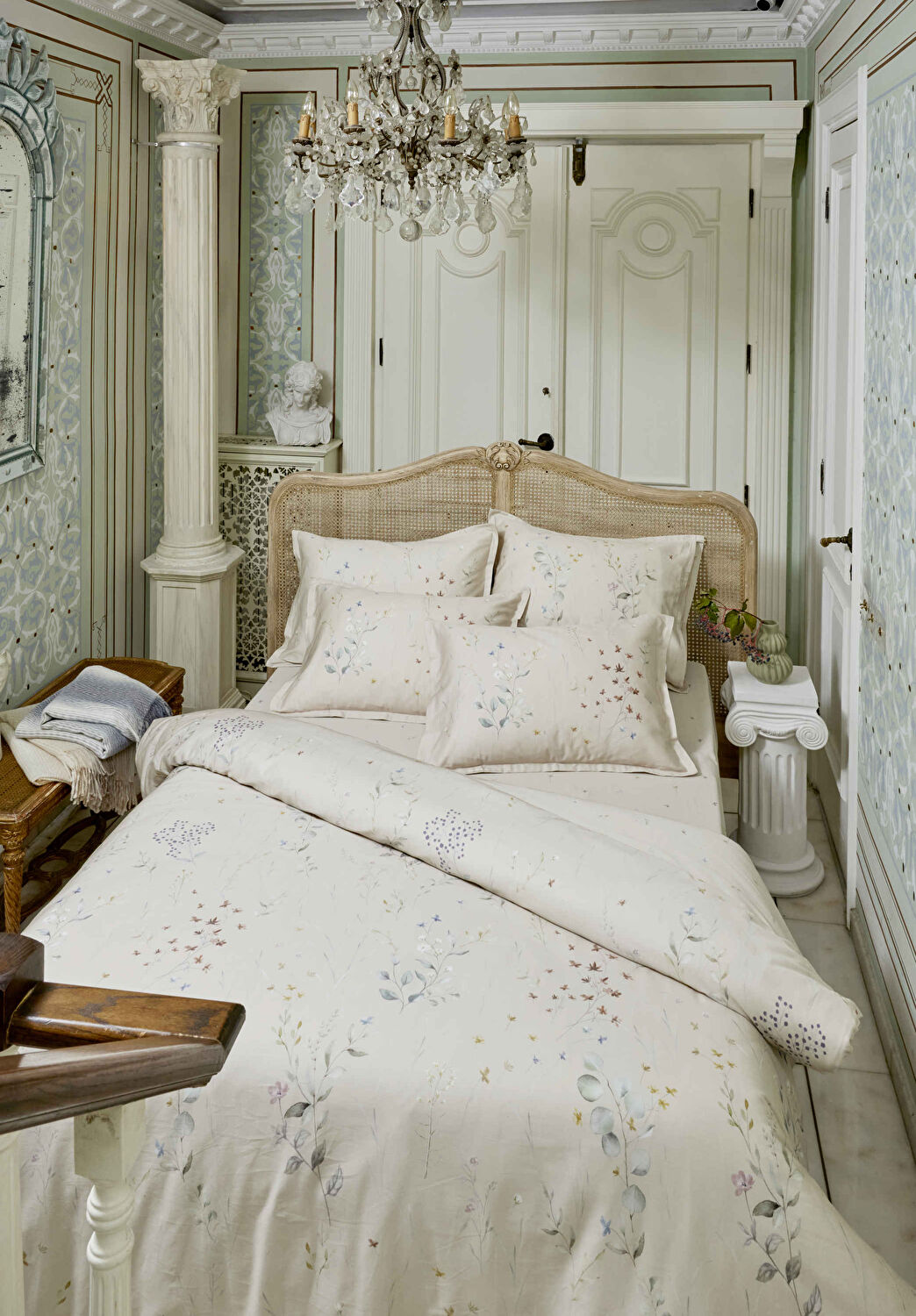 Linens Allday Owen Pamuk Saten Çift Kişilik Nevresim Takımı Bej