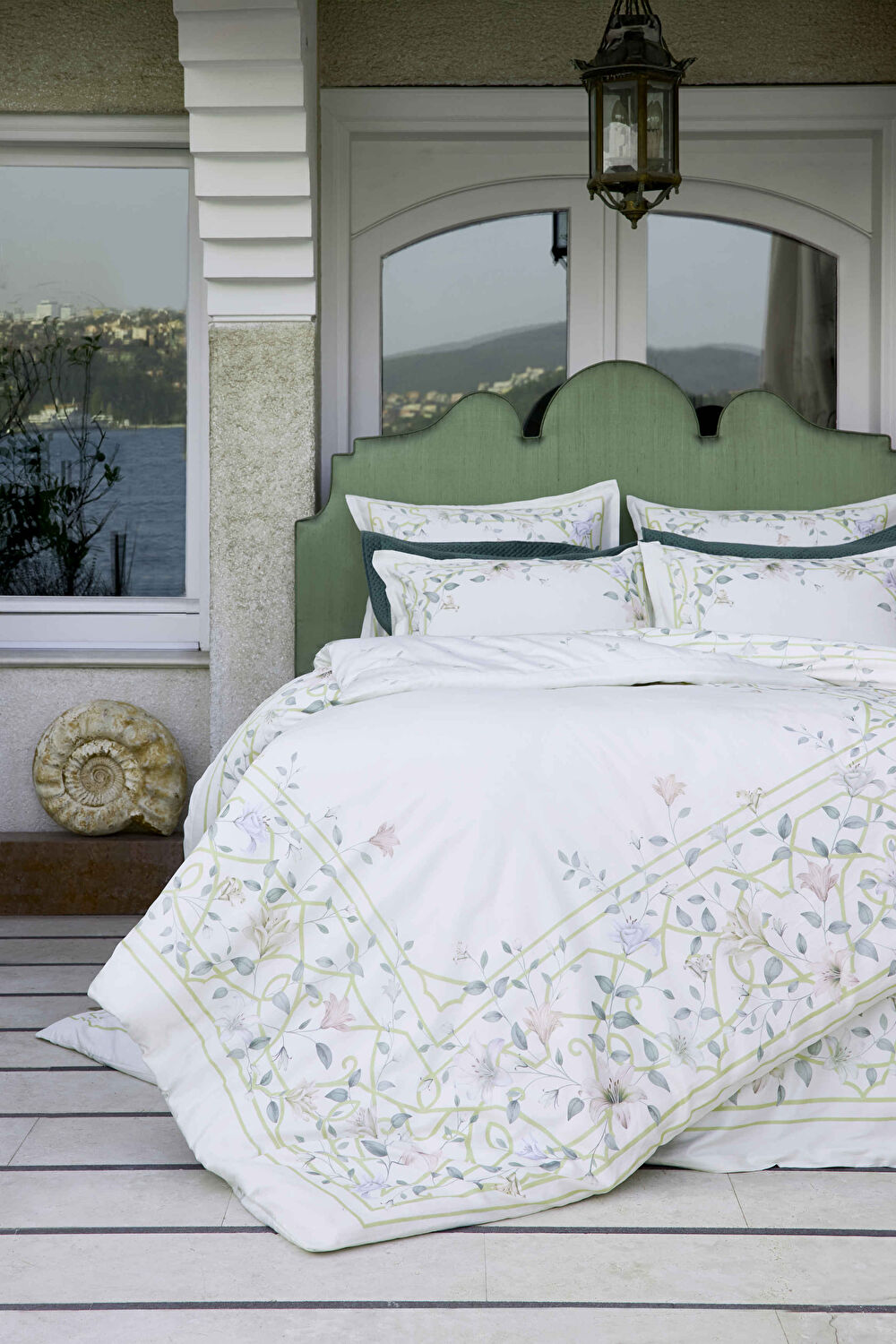 Linens Allday Lukıs Pamuk Saten Çift Kişilik Nevresim Takımı Ekru