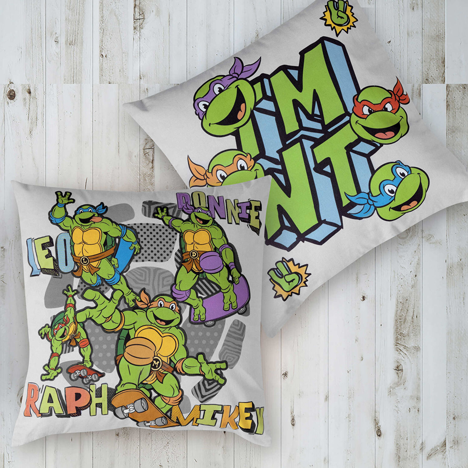 Lisanslı Ninja Gray Pamuk 40x40 Kırlent