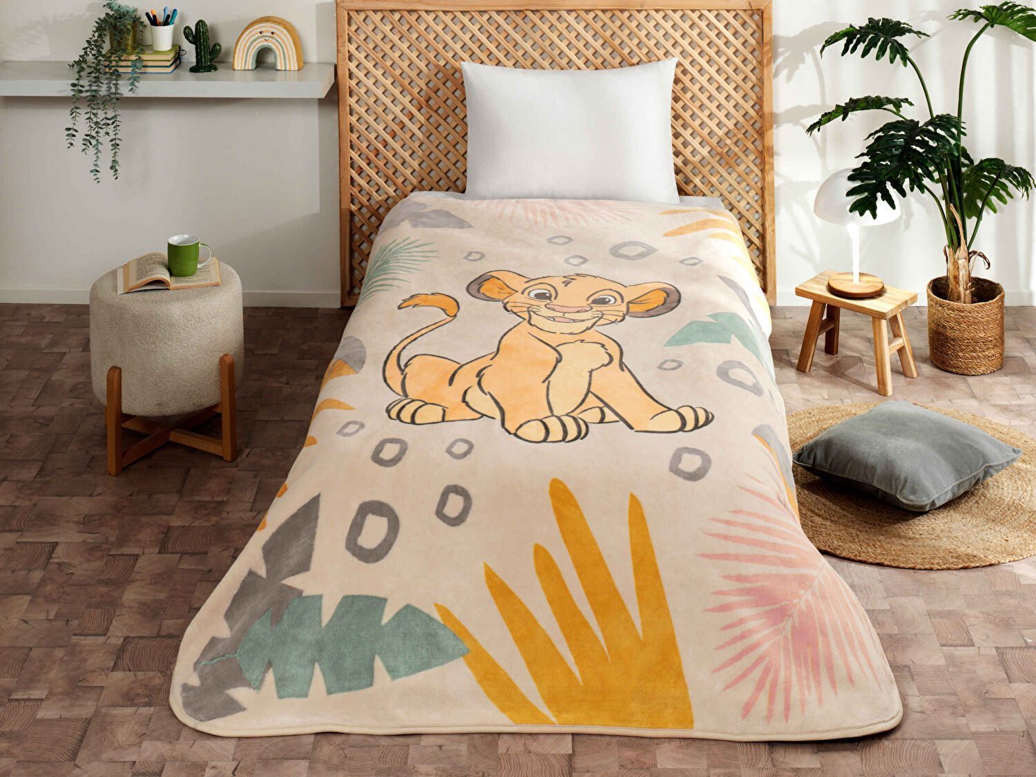 Lisanslı Disney Lion King Sunset Tek Kişilik Battaniye