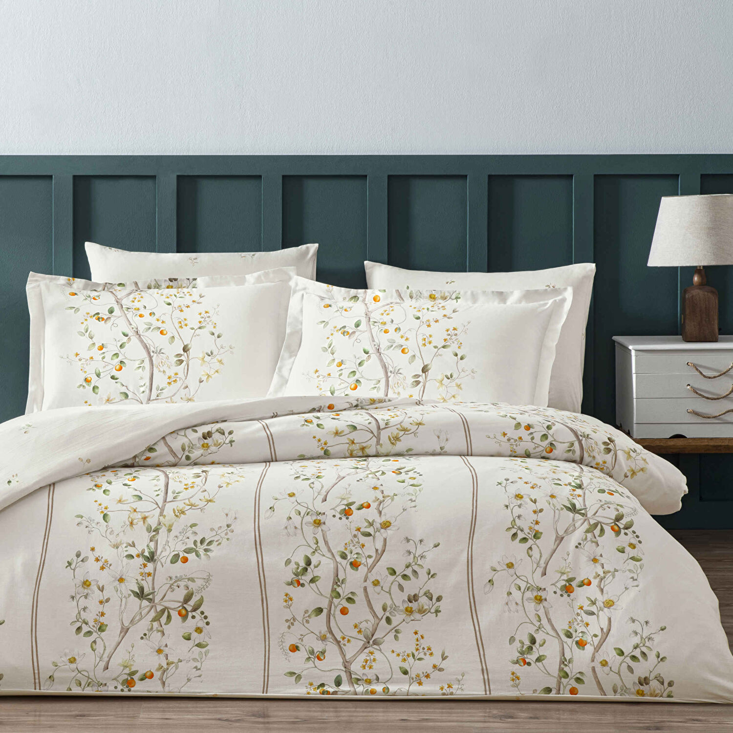 Linens Sc Kamquat Nevresim Takımı King Turuncu