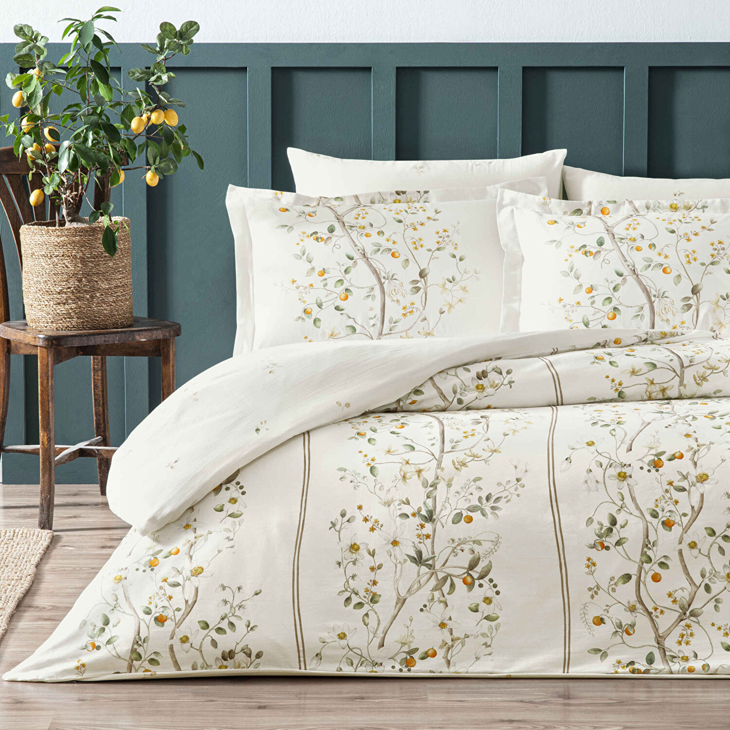 Linens Sc Kamquat Nevresim Takımı King Turuncu