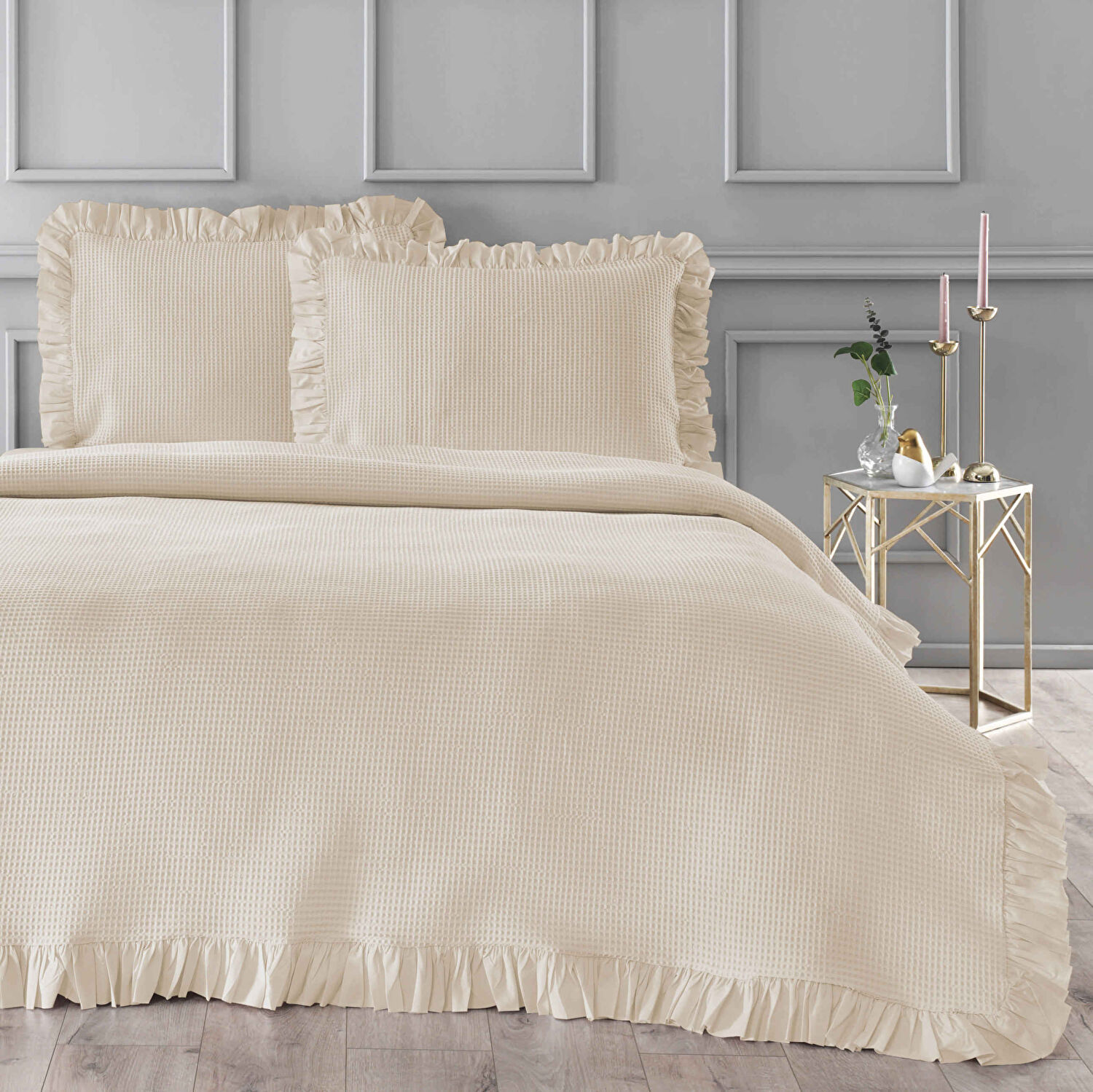 Linens Bsp Tek Kişilik Yatak Örtüsü Seti Taş