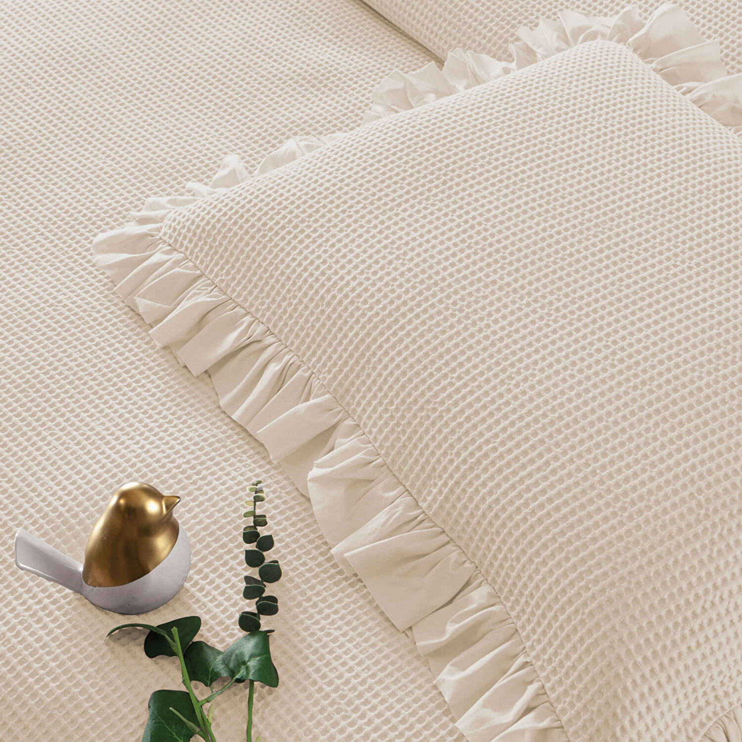 Linens Bsp Tek Kişilik Yatak Örtüsü Seti Taş