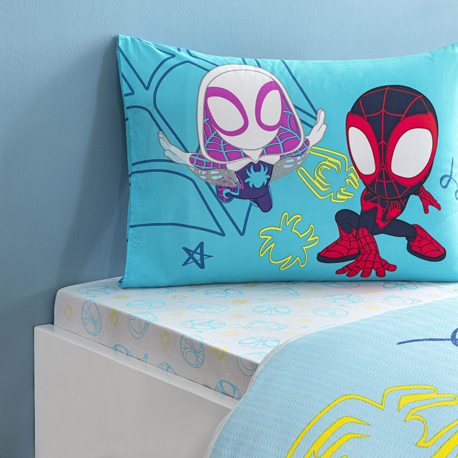 Taç Lisanslı Disney Inside Out Tek Kişilik Pamuk Pike Takımı