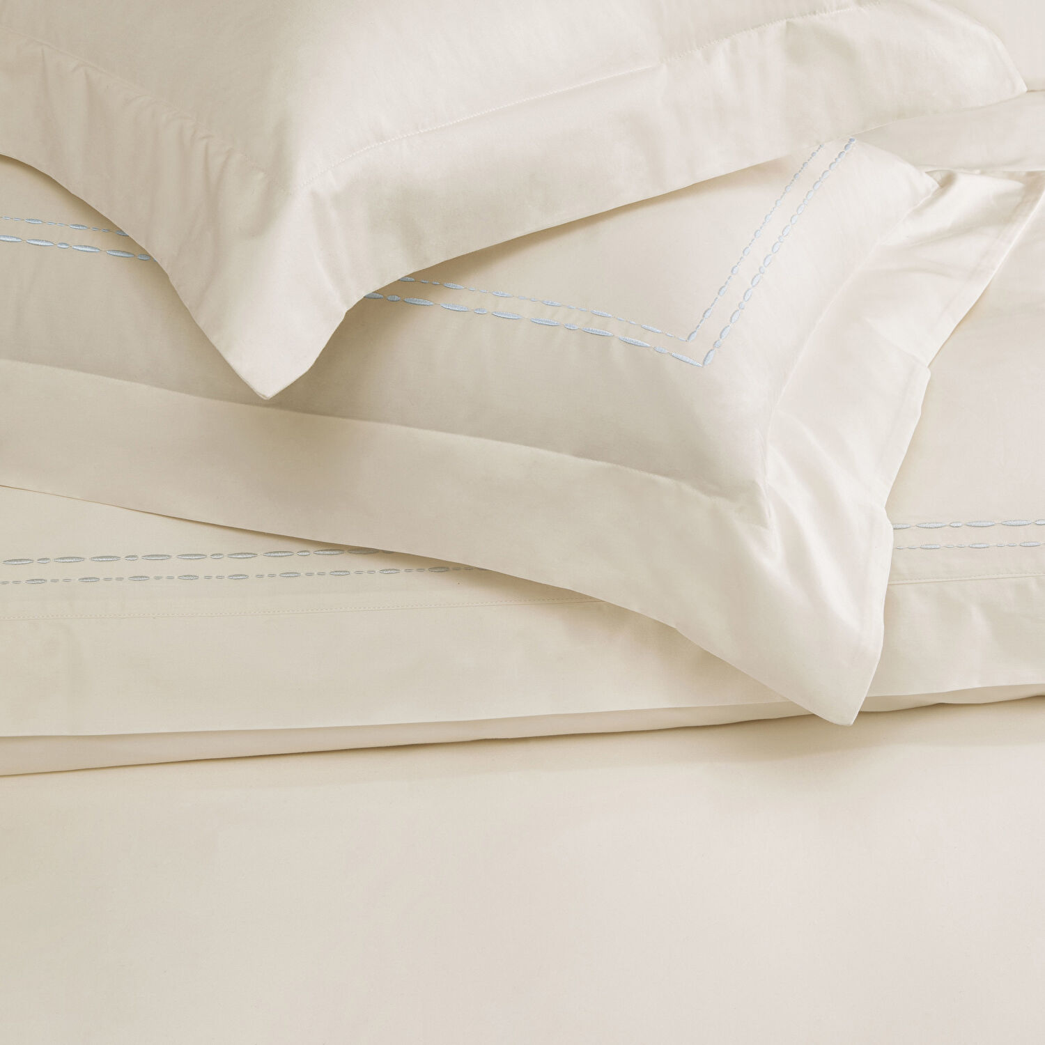 Valeron Eunıke Saten King Nevresim Takımı Mavi