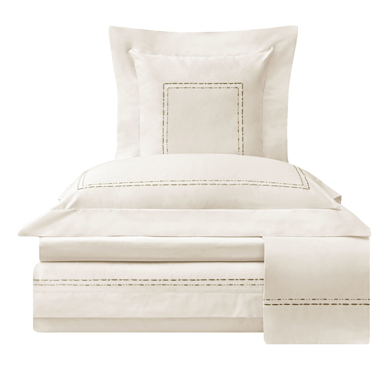 Valeron Valois Jakar Çift Kişilik Nevresim Takımı Haki