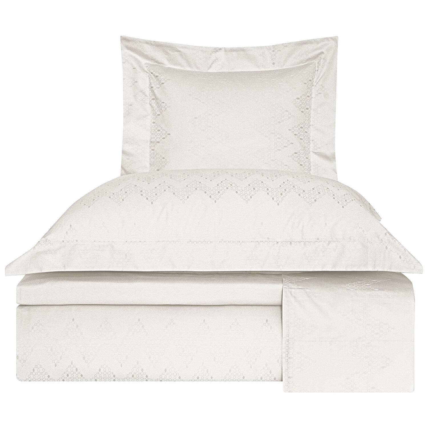 Valeron Cole Jakar Superking Nevresim Takımı Beyaz