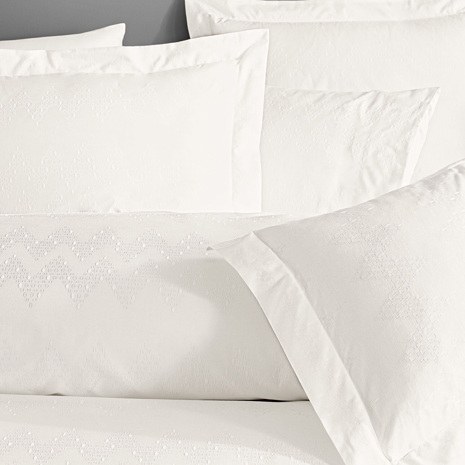 Valeron Cole Jakar Superking Nevresim Takımı Beyaz