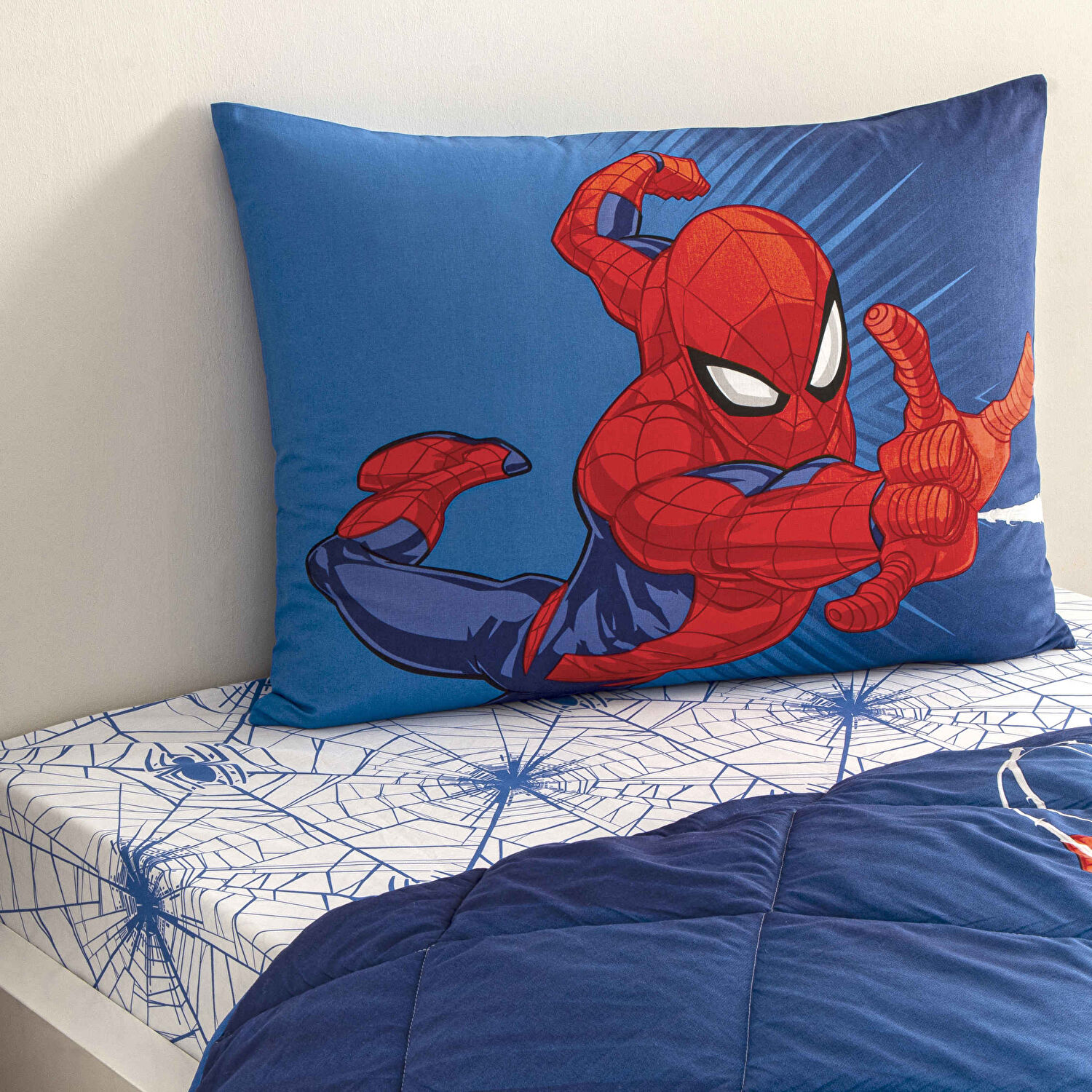 Taç Lisanslı Spiderman Classical Tek Kişilik Pamuk Yorgan Seti