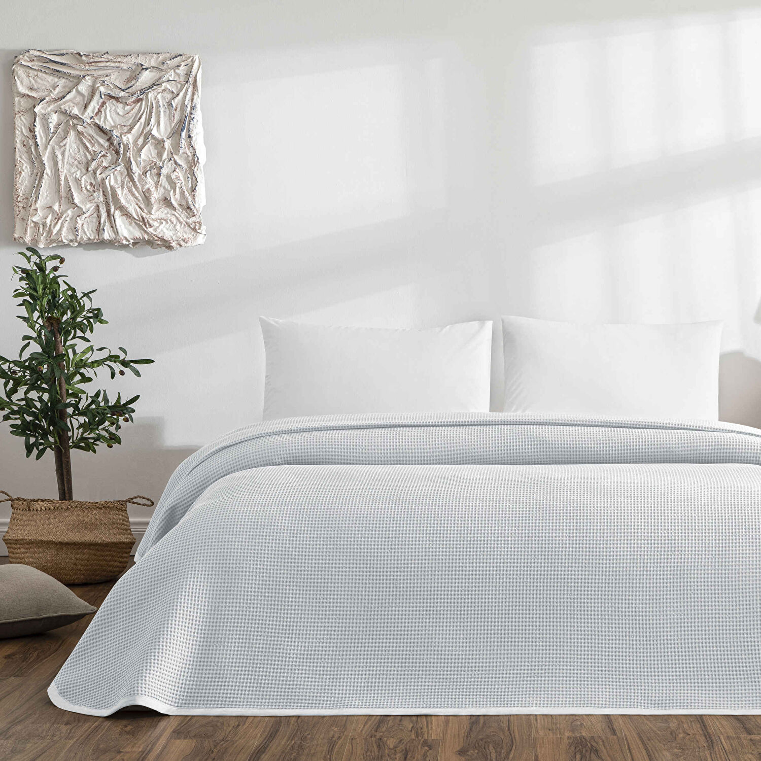 Linens Bsp Tek Kişilik Pike Açık Gri