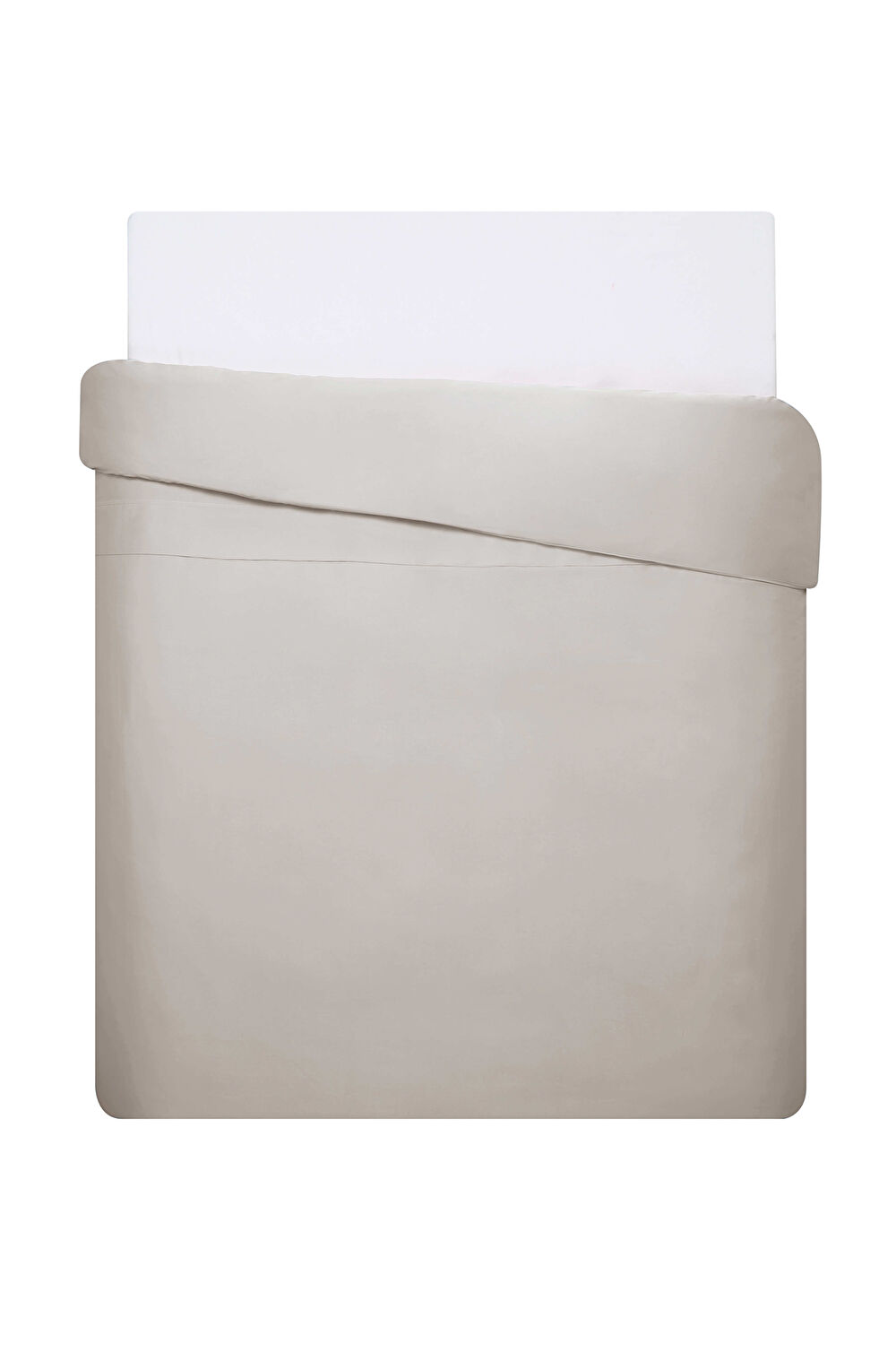 Linens Mix&Match Pamuk Saten Süperking Size Nevresim Kılıfı Taş