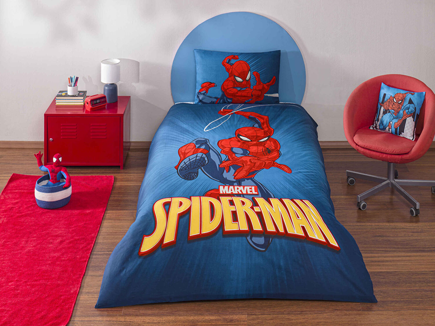 Taç Lisanslı Spiderman Classical Tek Kişilik Pamuk Nevresim Takımı